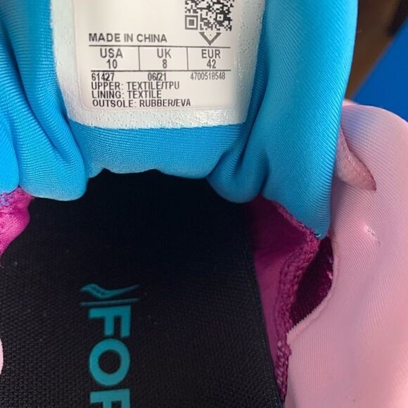 SAUCONY FORMFIT PWRrun PINK PURPLE BLUE ORANGE ATHLETIC SHOES-SIZE 10 - Picture 5 of 6